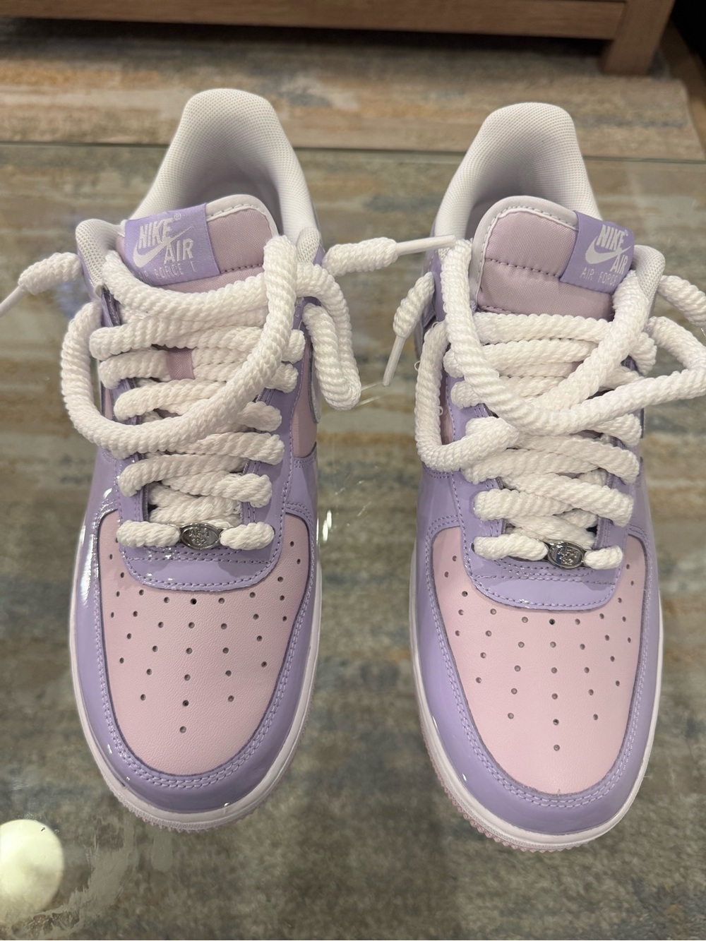 Mens Low-Top Sneakers in Lilac/Pastel Pink